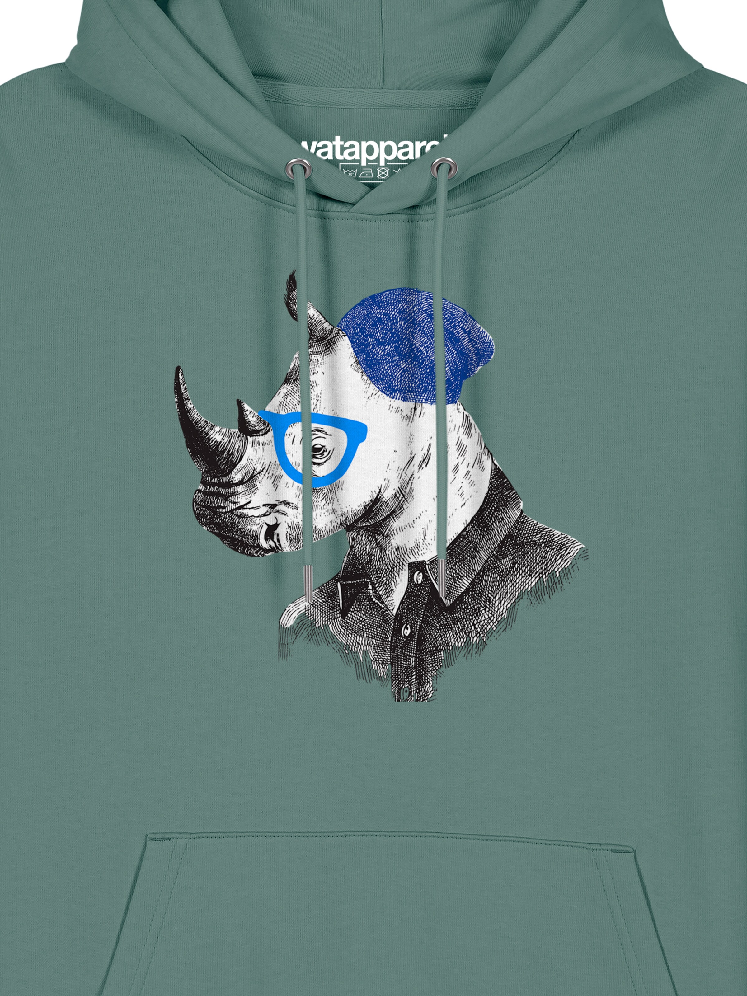 Sweat-shirt ' Nashorn ' Watapparel en vert