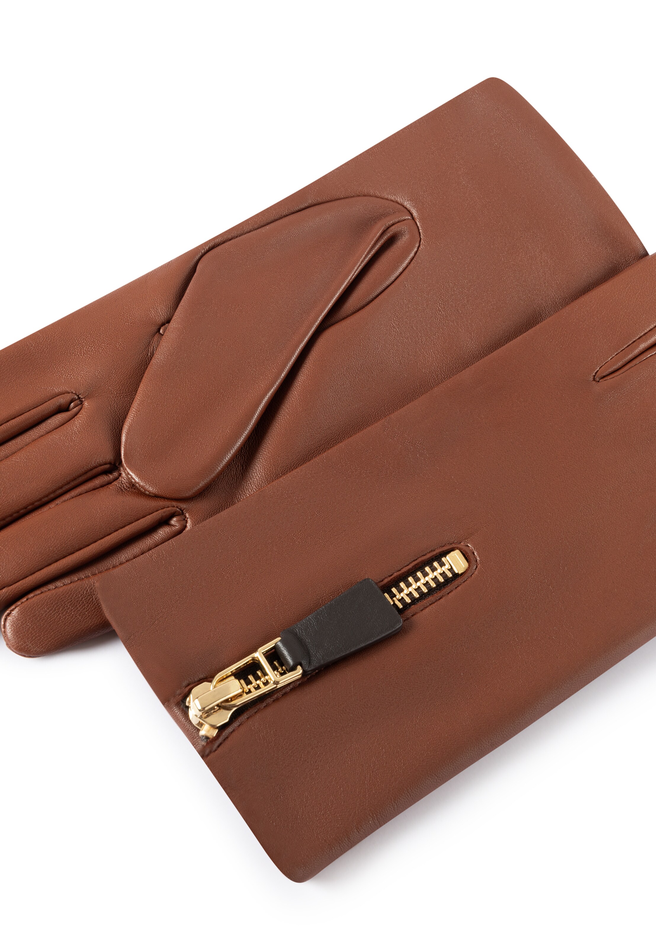 Roeckl Full finger gloves 'YORK TOUCH' in Brown