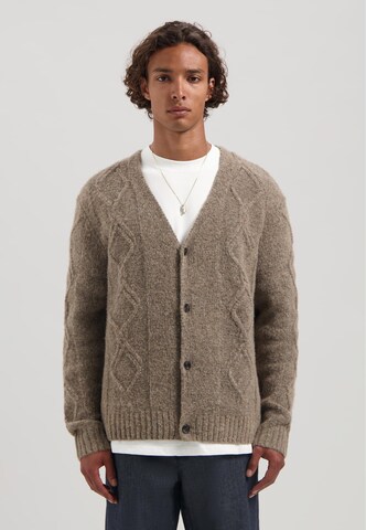 Vestes en maille 'Hugin' Dstrezzed en marron : devant