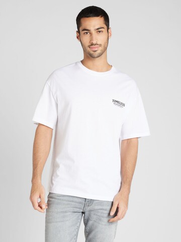 Tricou 'ANCIENT' de la JACK & JONES pe alb