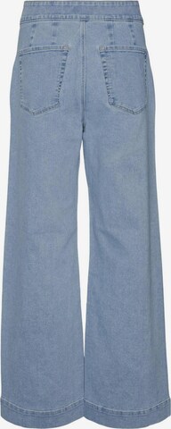 VERO MODA Wide Leg Jeans 'KAYLA' in Blau