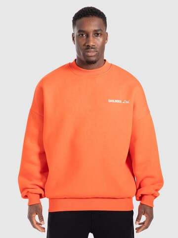 Smilodox Sweatshirt ' Liquid Brail ' in Orange