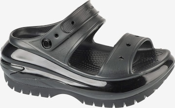 Crocs Mules in Black: front