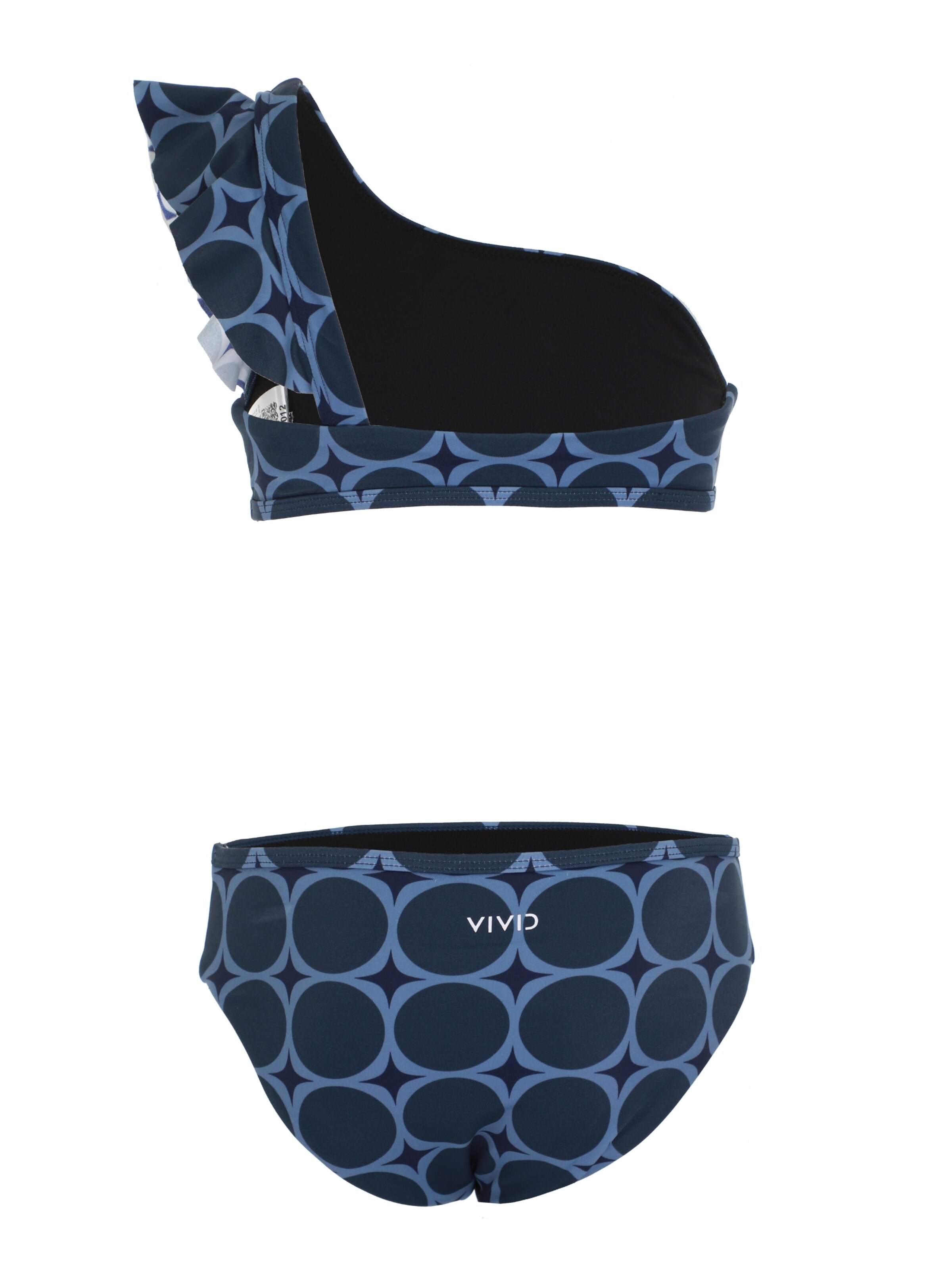 VIVID Õlapaelteta topp Bikiinid, värv sinine