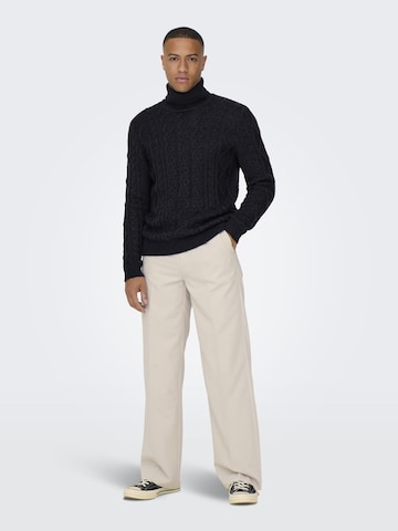 Only & Sons Pullover 'Rigge' i sort