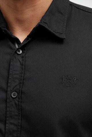 CMPD Slim fit Button Up Shirt in Black