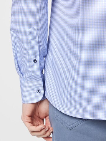 ETERNA Slim Fit Businesskjorte i blå