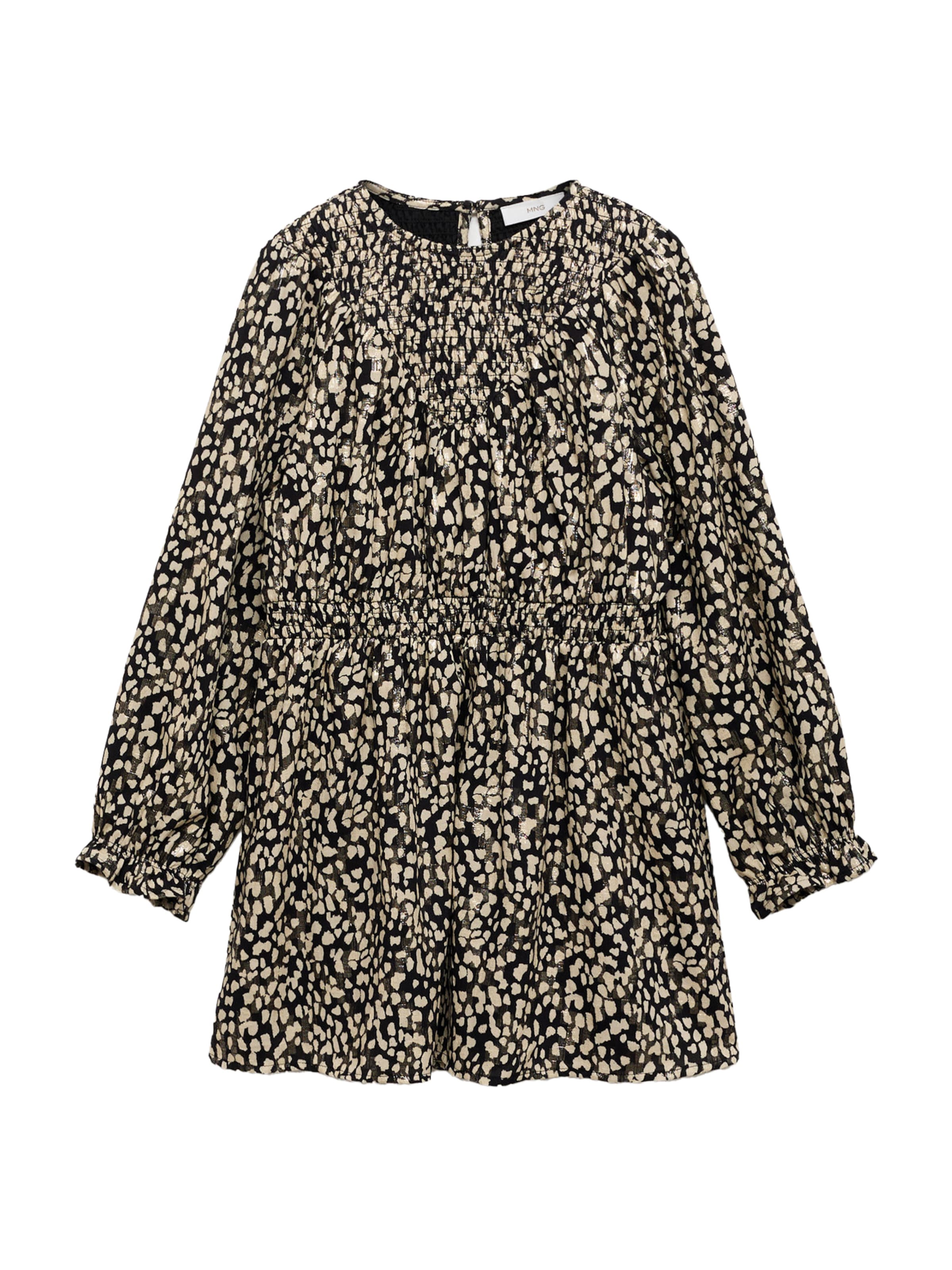 MANGO KIDS Šaty 'Shine' – béžová: přední strana