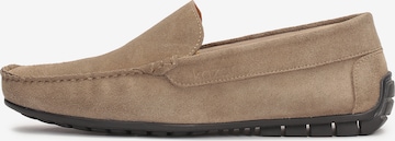 Kazar Moccasins in Grey: front