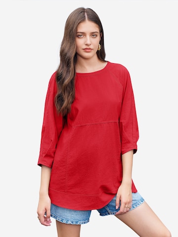 Imily Bela - Blusa en rojo: frente