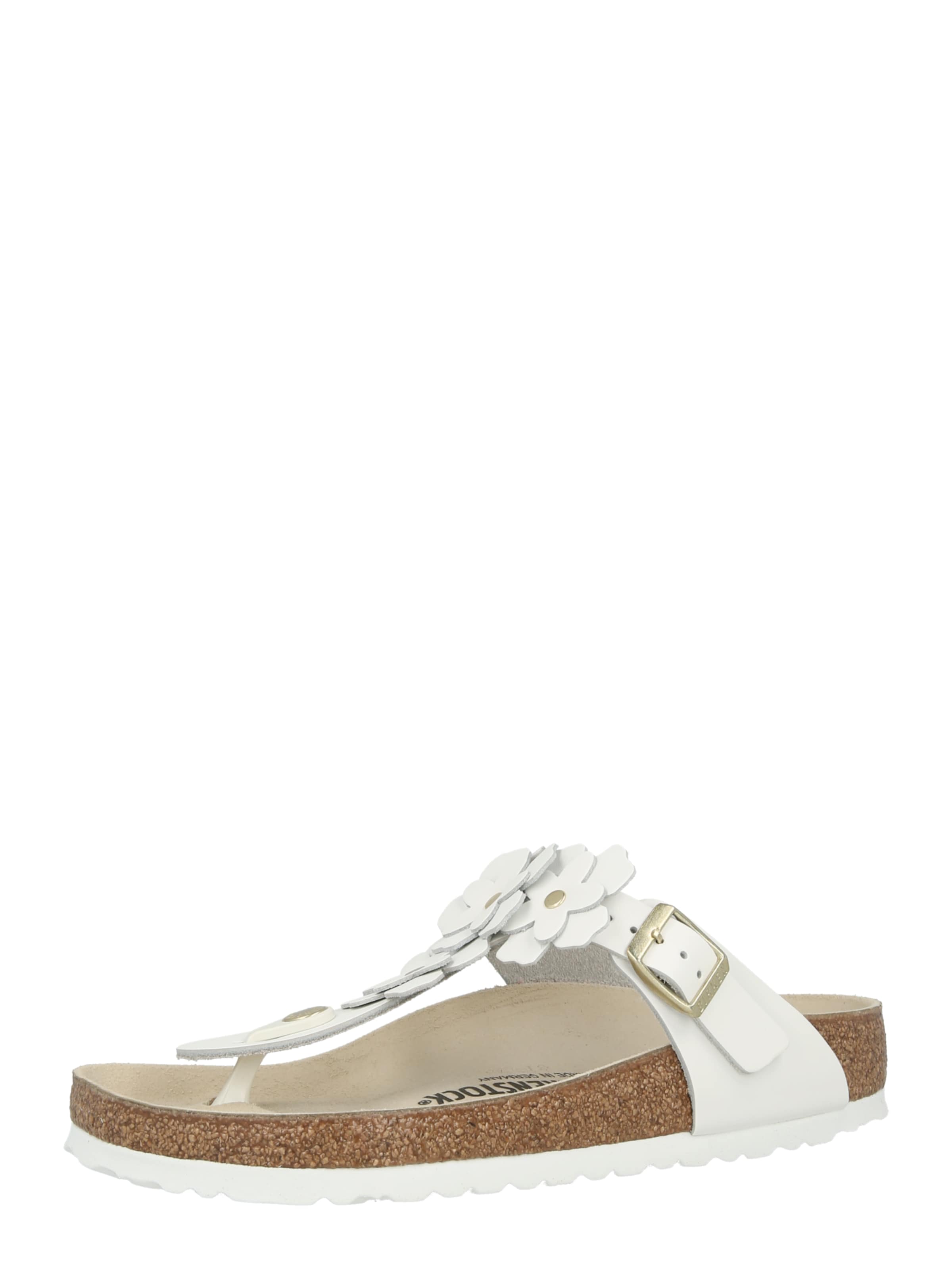 Flip-flops 'Gizeh' de la BIRKENSTOCK pe alb: față