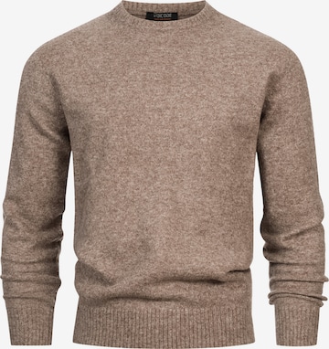 Pull-over 'INTrax' INDICODE JEANS en marron : devant