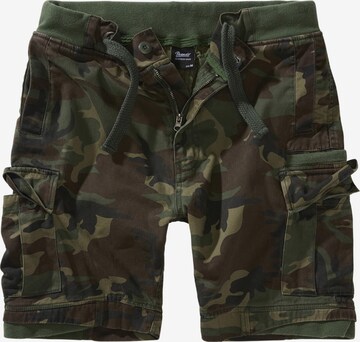 Pantalon cargo 'Packham' Brandit en vert : devant