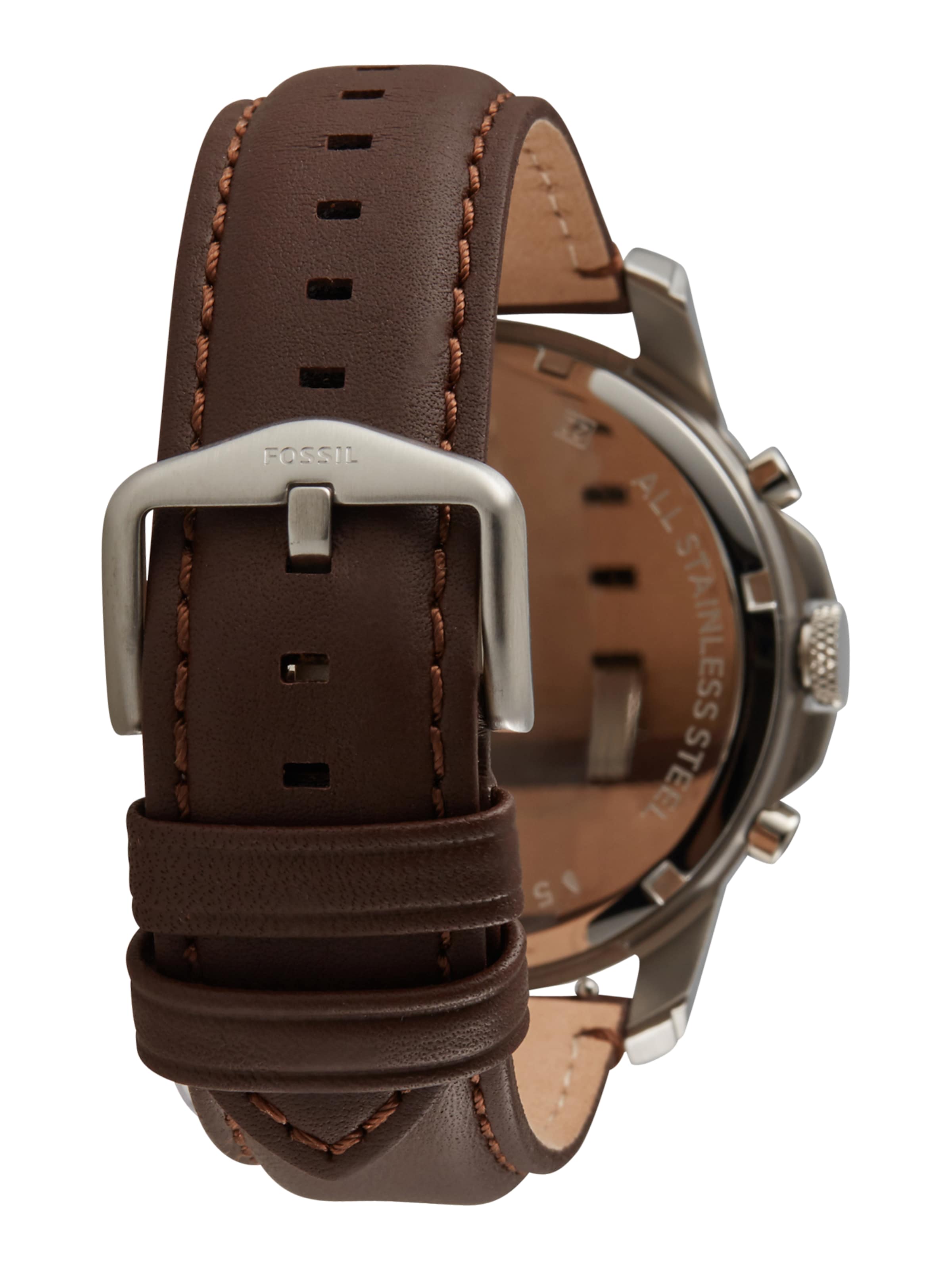 FOSSIL Аналоговые часы 'GRANT' в Коричневый