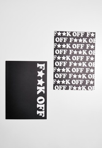 Mister Tee Stationery 'Fuck Off' in Black