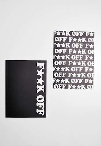 Fournitures de bureau 'Fuck Off' Mister Tee en noir