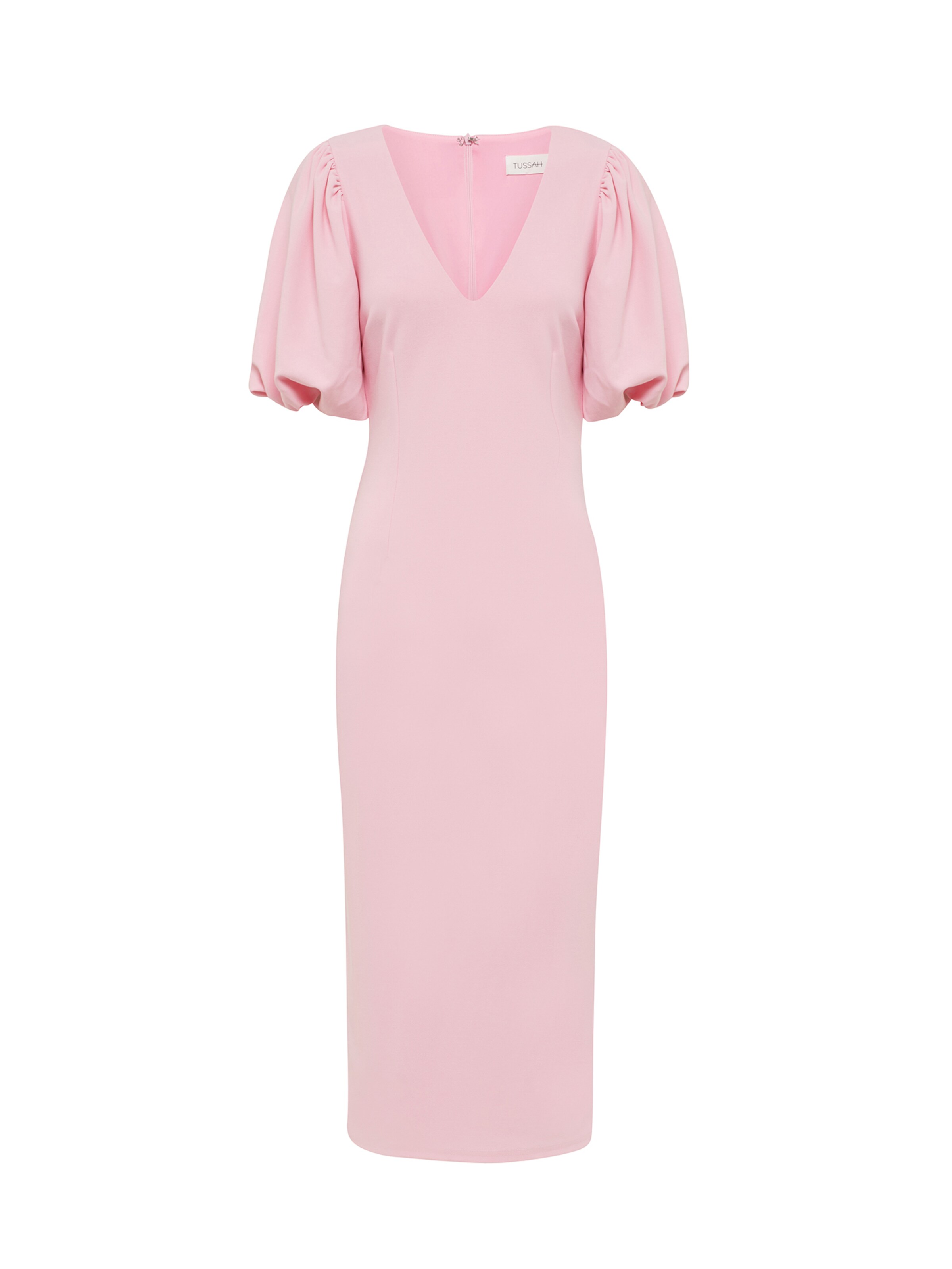 Tussah Рокля 'ROMIE' в розово: отпред