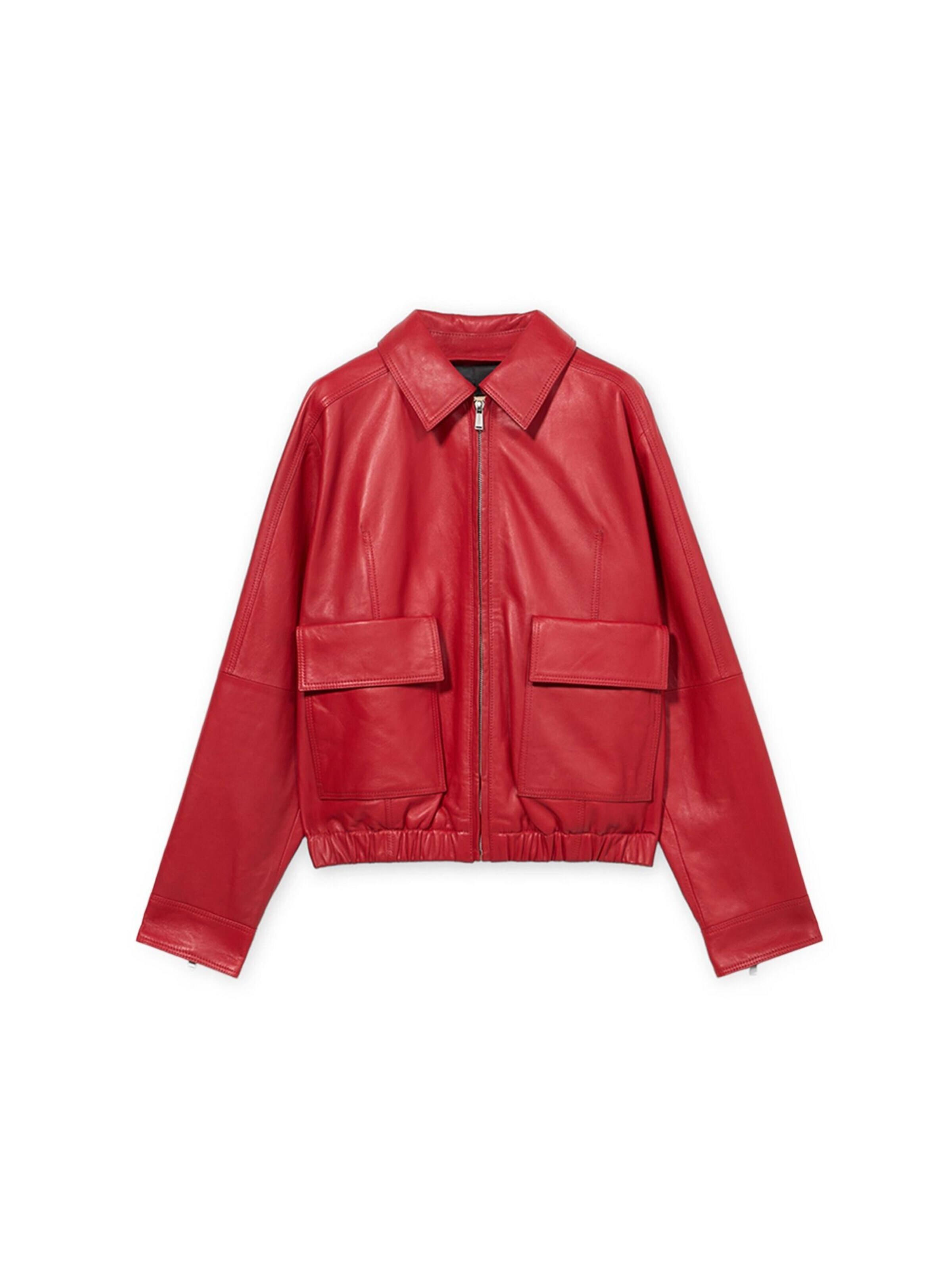 Trussardi - Chaqueta de entretiempo en rojo: frente