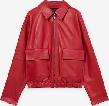 Trussardi - Chaqueta de entretiempo en rojo: frente
