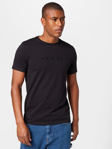 GUESS - Camiseta 'Classic' en negro: frente