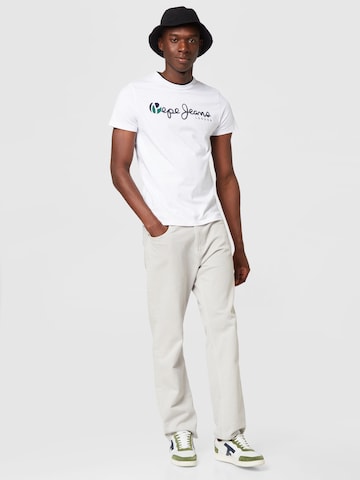 balta Pepe Jeans Marškinėliai 'TRUMAN'