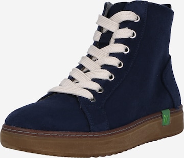 JANA - Botines con cordones en azul: frente