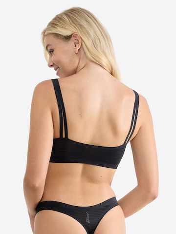 SLOGGI Bralette Bra ' Blue ZERO Feel Air ' in Black