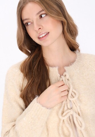 MYMO Knit cardigan in Beige