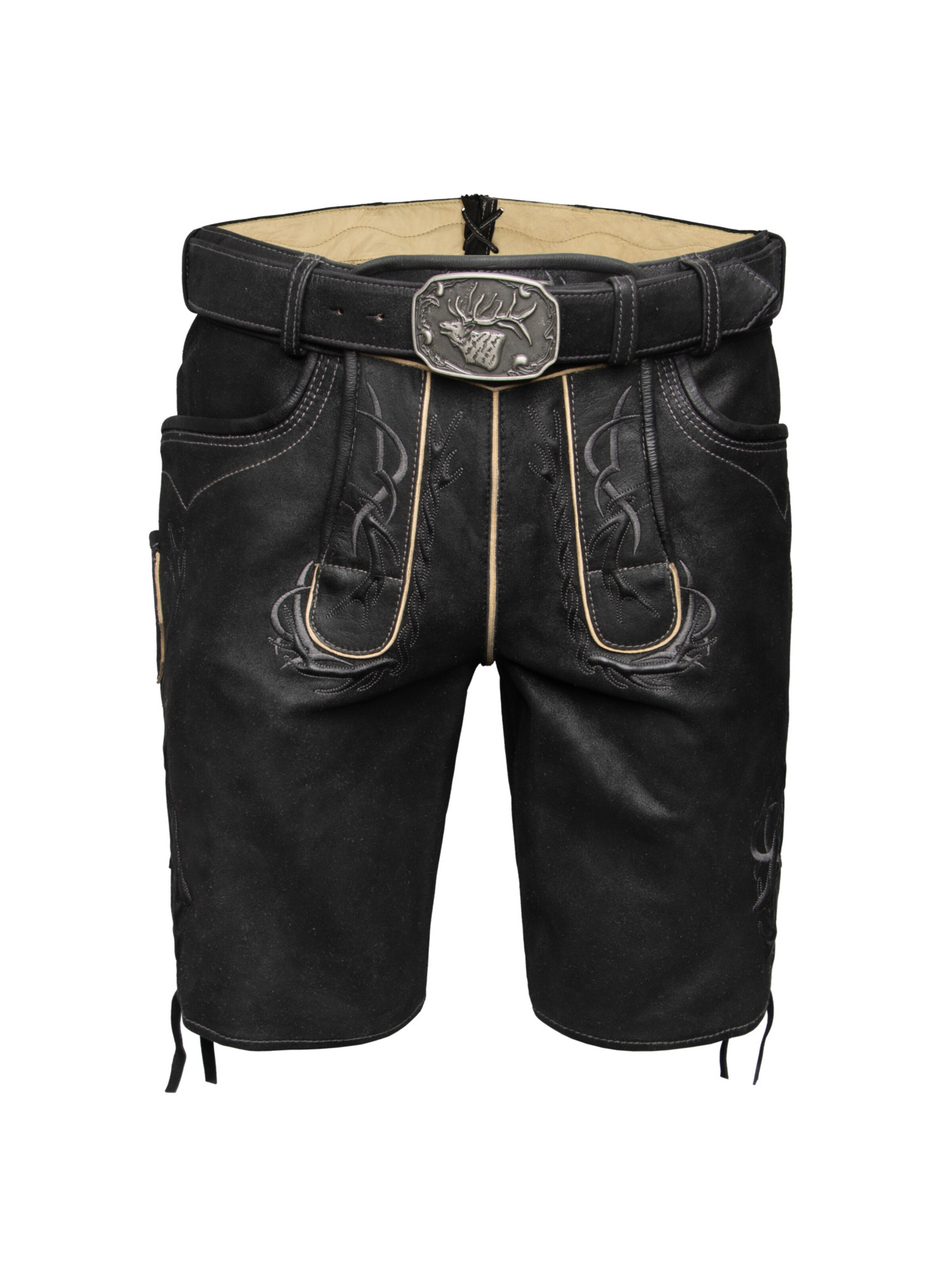 SPIETH & WENSKY - Regular Calças tradicionais 'Eldorado' em preto: frente