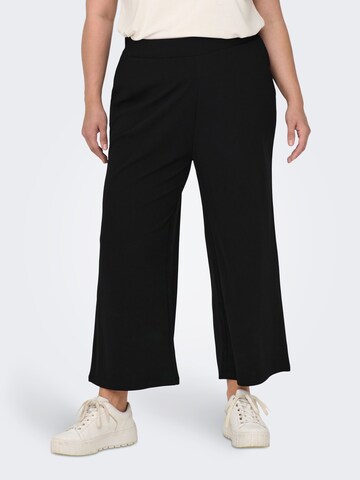 Regular Pantalon ONLY Carmakoma en noir : devant