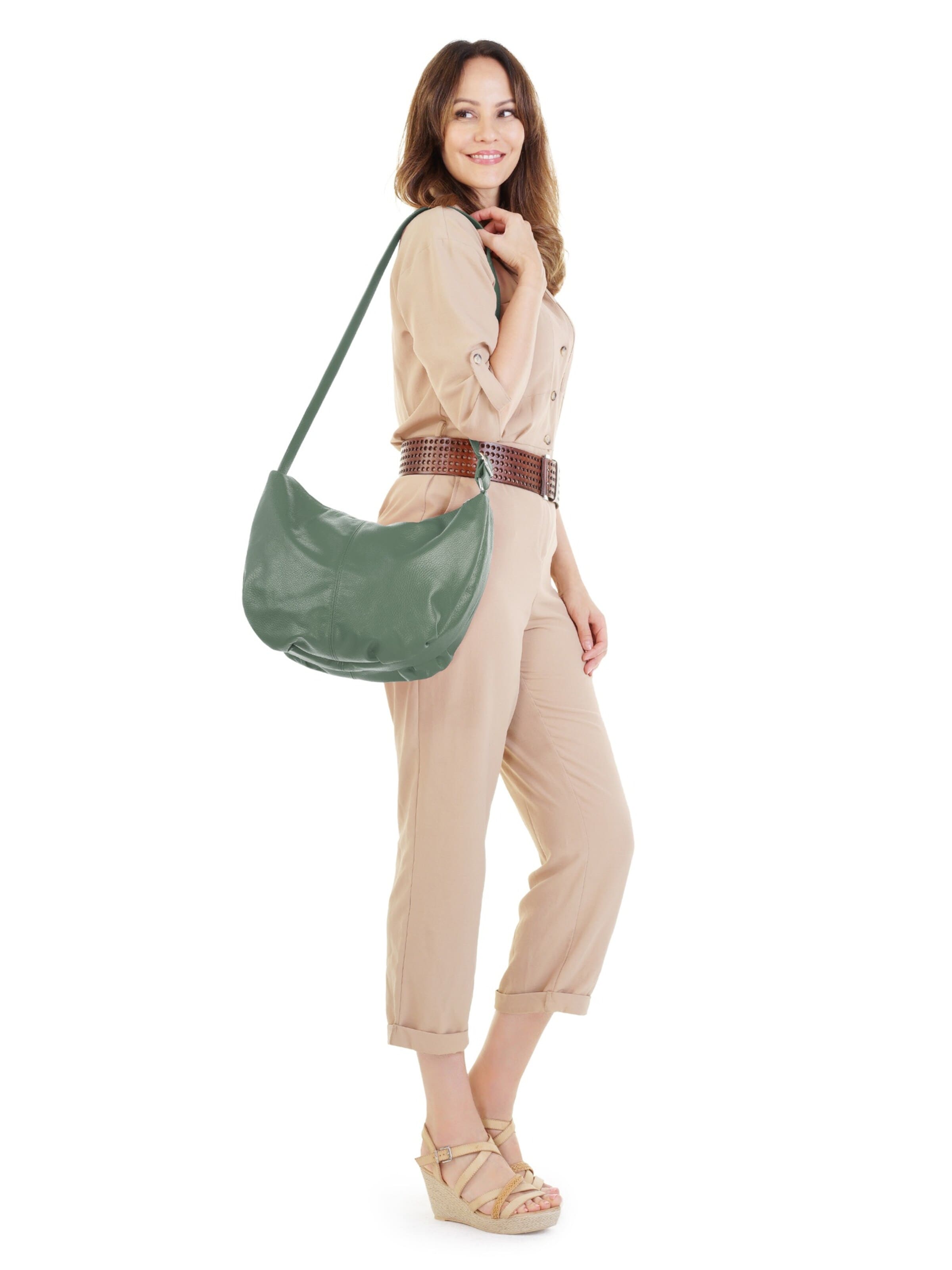 Cabas Samantha Look en vert : devant