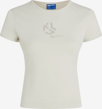 balta KARL LAGERFELD JEANS Marškinėliai: priekis