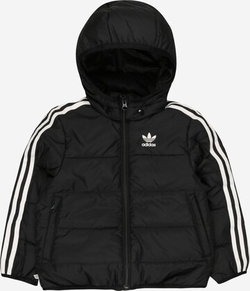 Veste mi-saison 'Adicolor' ADIDAS ORIGINALS en noir : devant