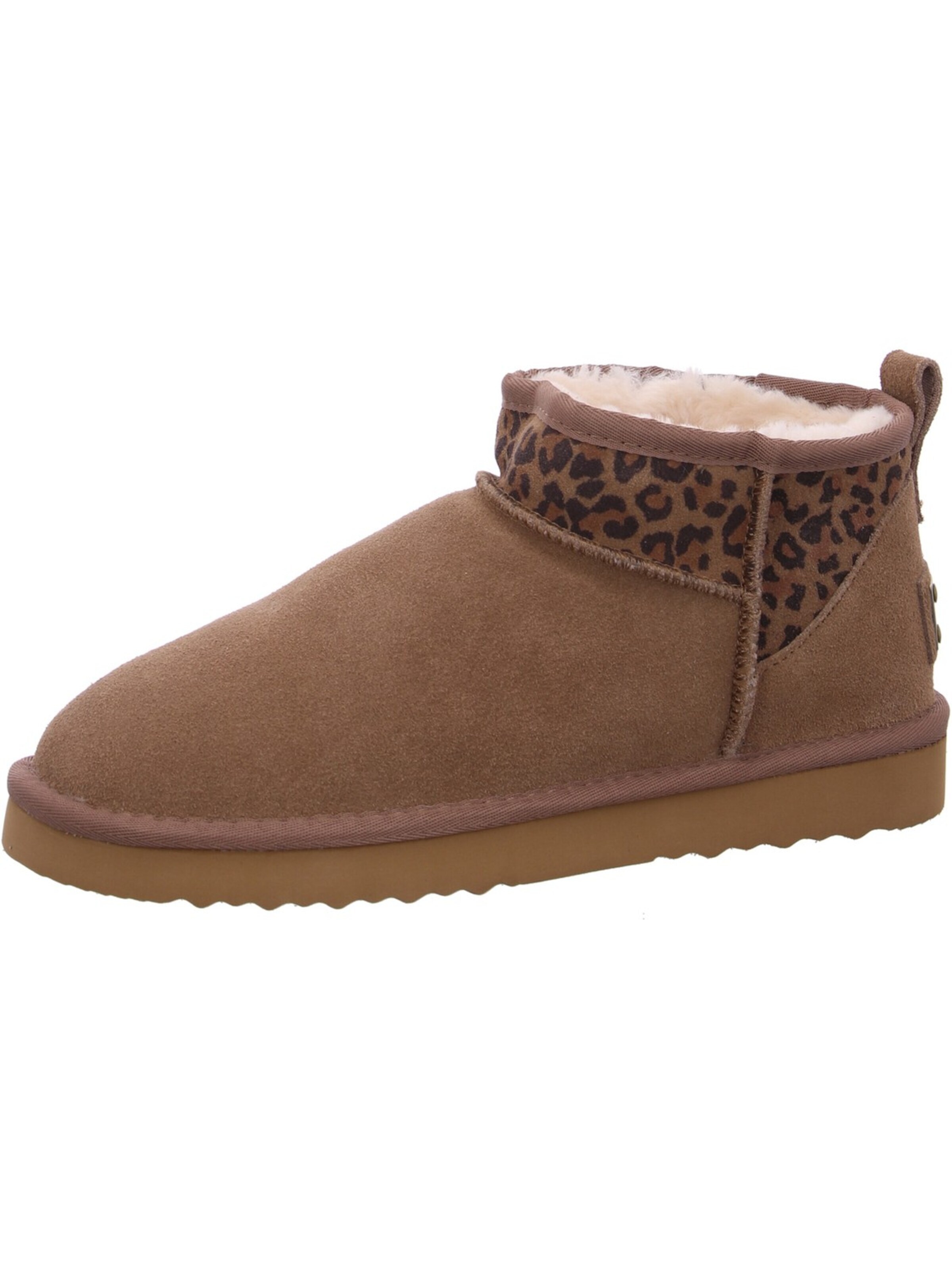 OOG Lace-Up Boots in Beige: front