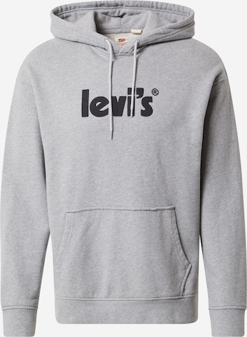 Coupe regular Sweat-shirt 'Relaxed Graphic Hoodie' LEVI'S ® en gris : devant