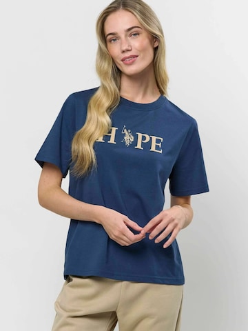 T-shirt 'Felia' U.S. POLO ASSN. en bleu : devant