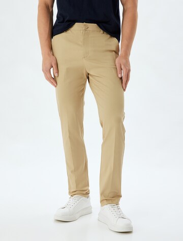 Koton Slim fit Chino Pants in Beige: front