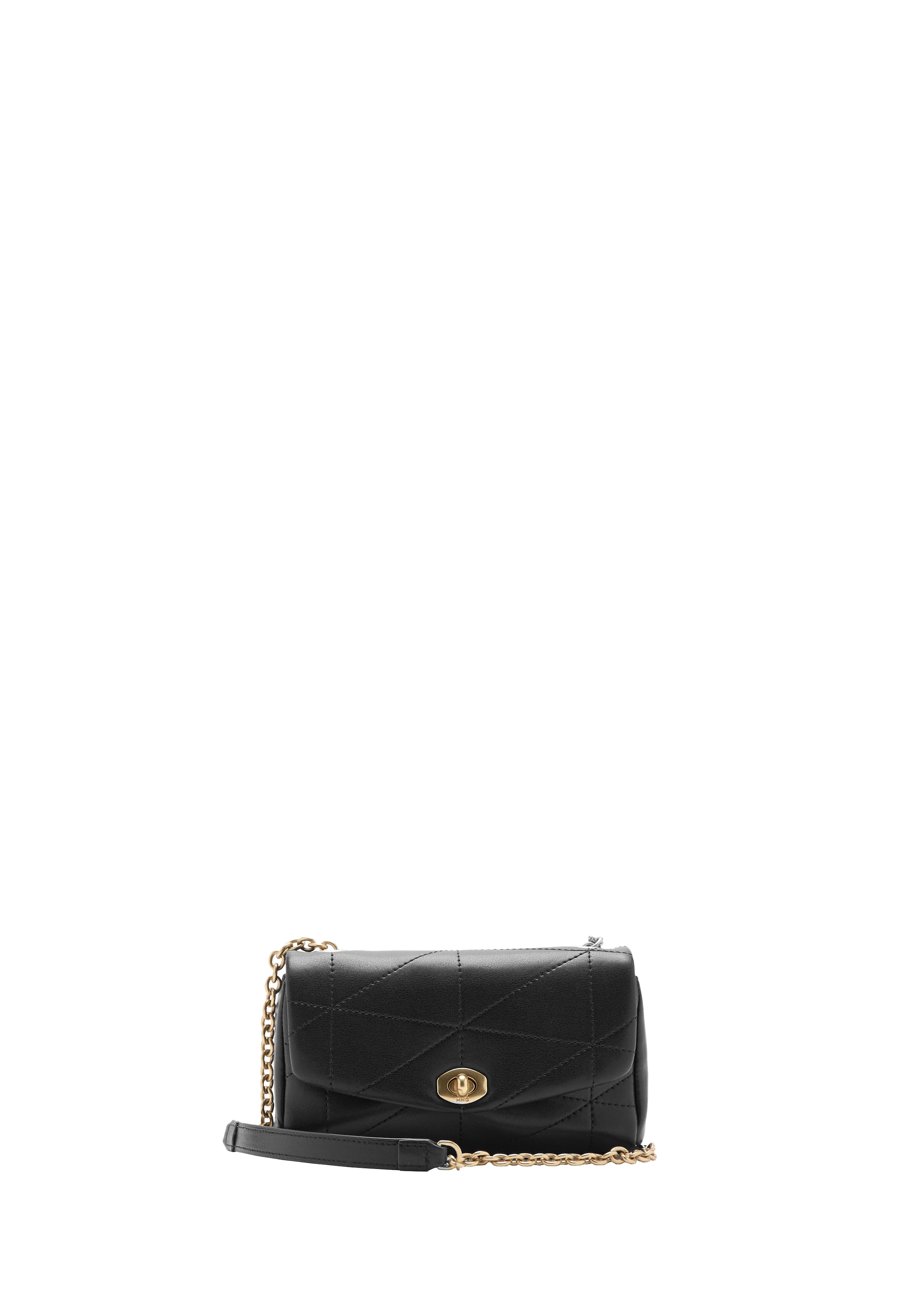 Borsa a tracolla 'KIRA' di MANGO in nero: frontale
