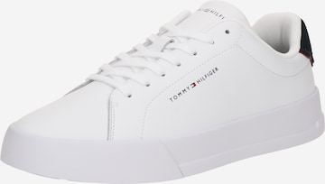 Baskets basses 'COURT ESS' TOMMY HILFIGER en blanc : devant