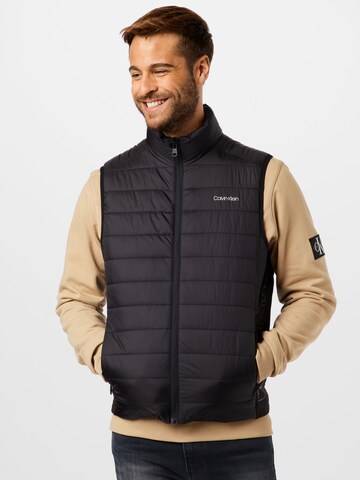 Calvin Klein Vest 'ESSENTIAL SIDE LOGO VEST' in Black: front