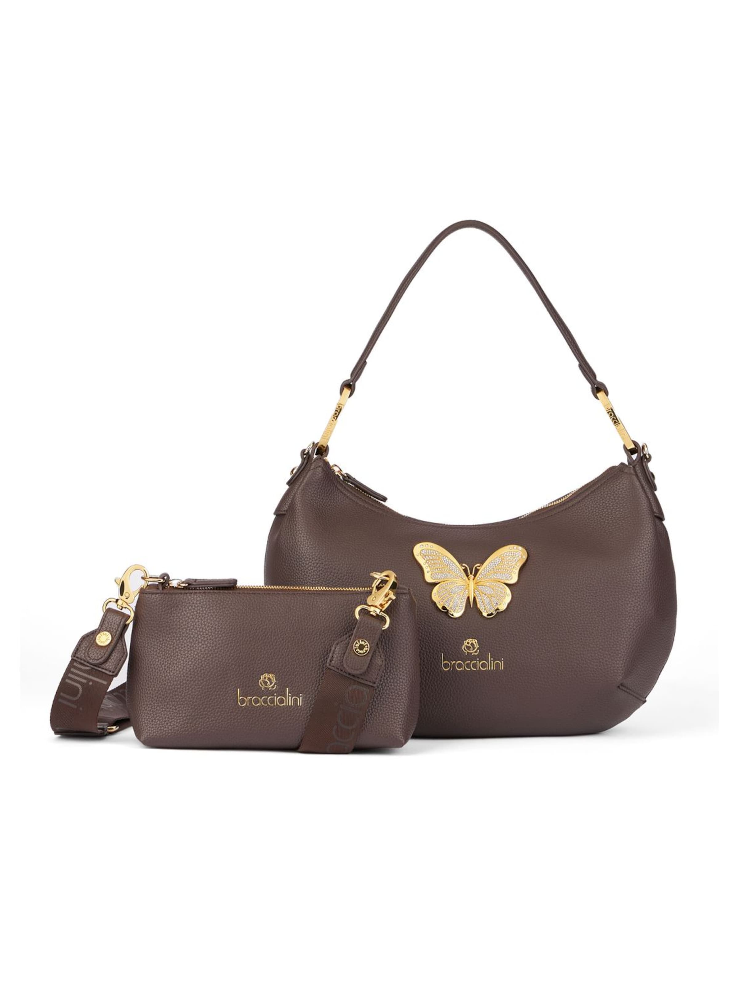 Braccialini Handtasche 'Beth Jewels'‌‌‌‌‌‌‌‌‌ in Braun: Vorderseite