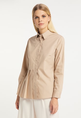 RISA Blouse in Beige: front