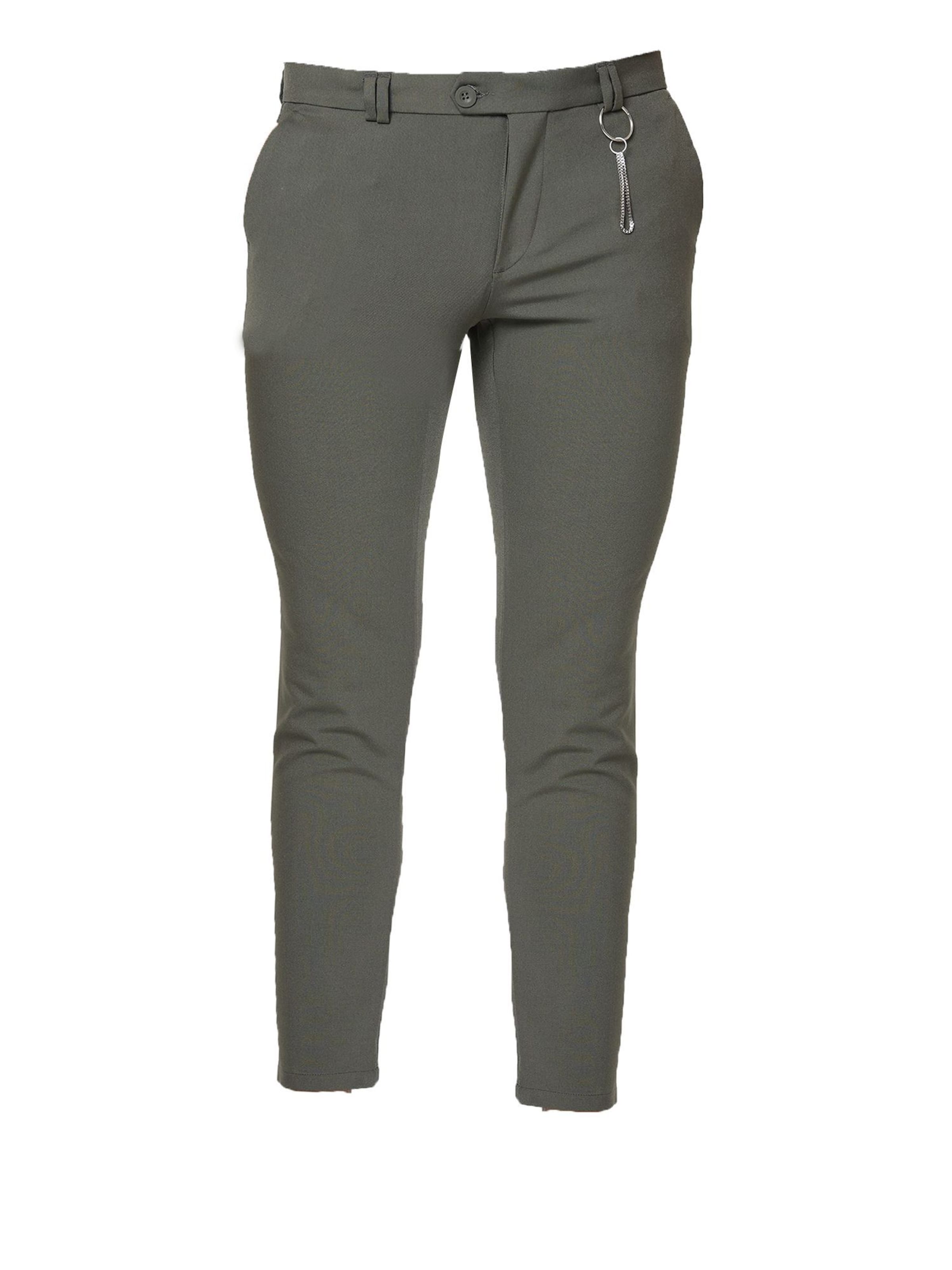 Coupe slim Pantalon chino Antioch en vert : devant