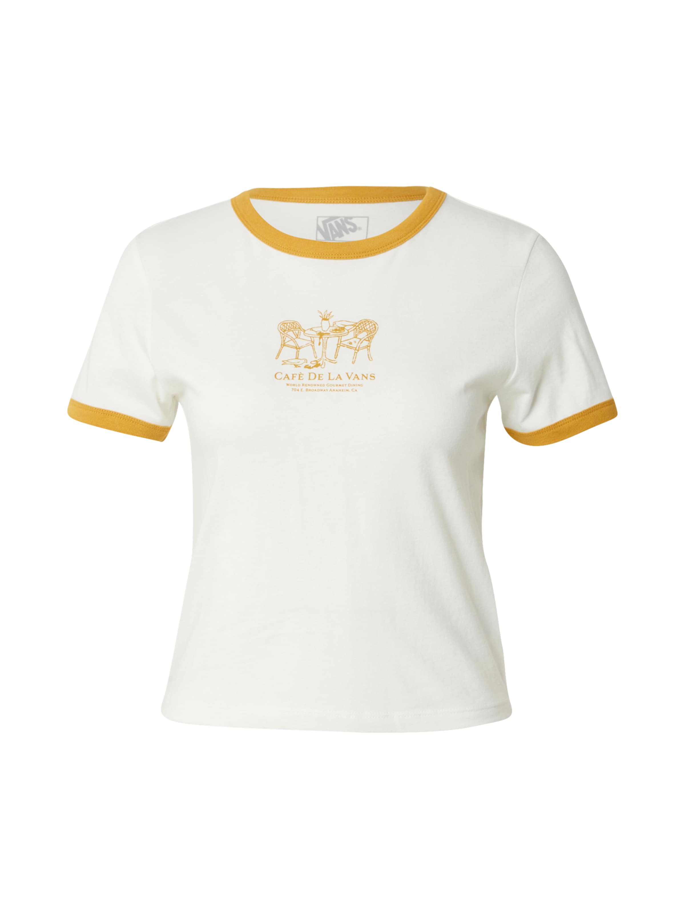 T-shirt 'De La Vans Ringer' VANS en blanc : devant