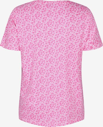 Zizzi Shirt 'Cleo' in Pink