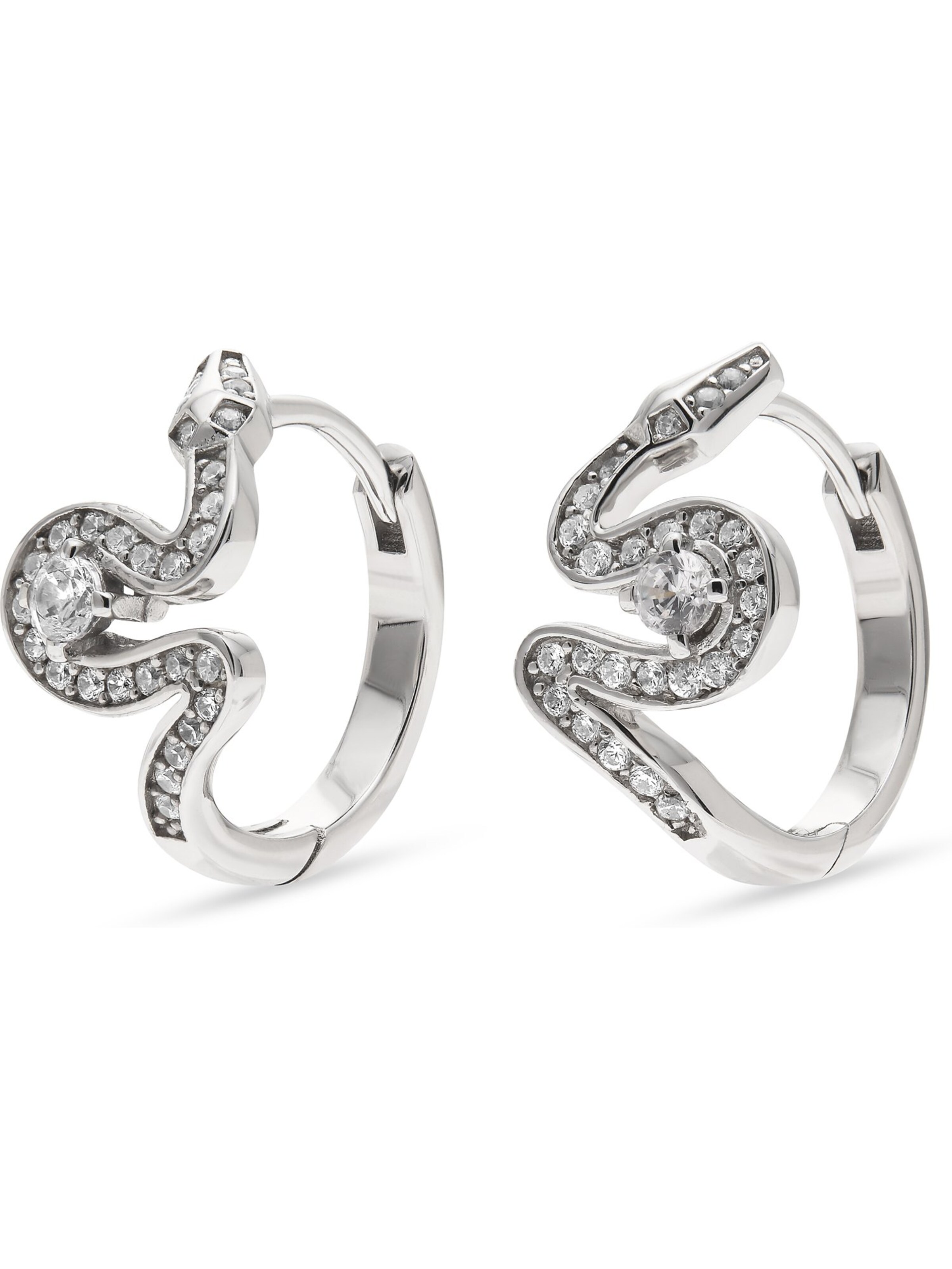 JETTE Earrings in Silver: front