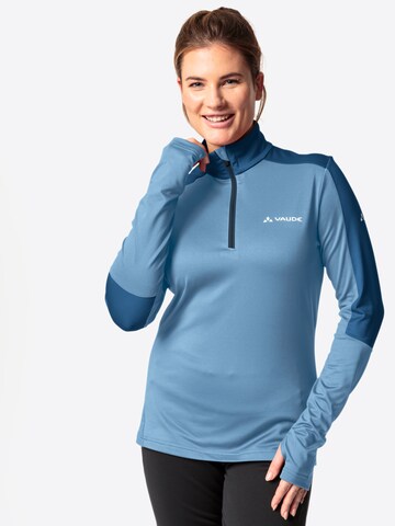 VAUDE Sportpullover 'Livigno' in Blau: Vorderseite