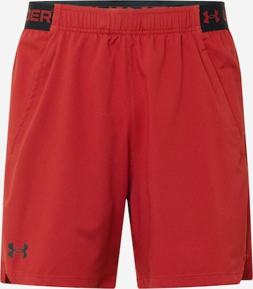 sarkans UNDER ARMOUR Sporta bikses: no priekšpuses