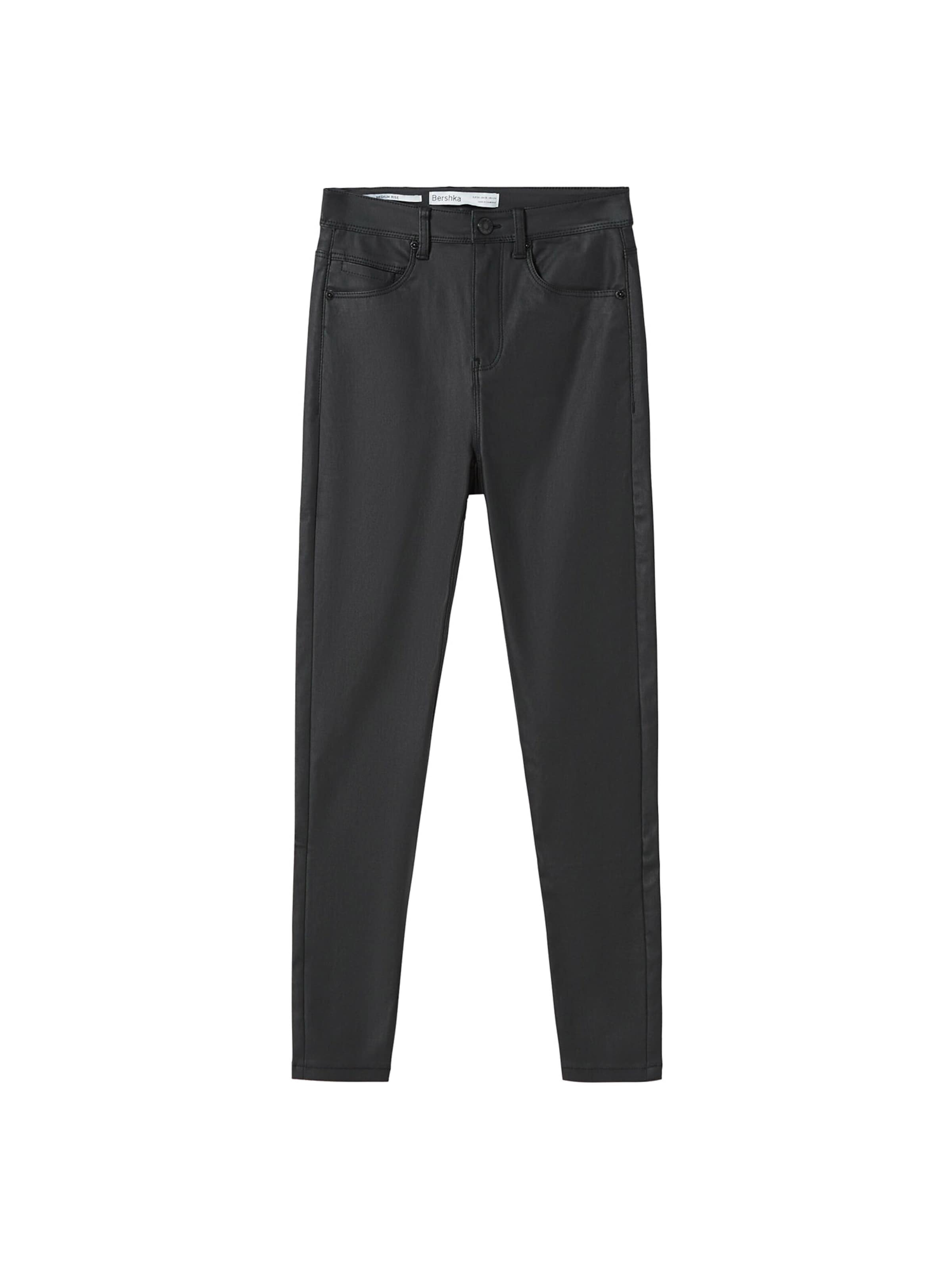 Bershka Skinny Pants in Black ABOUT YOU