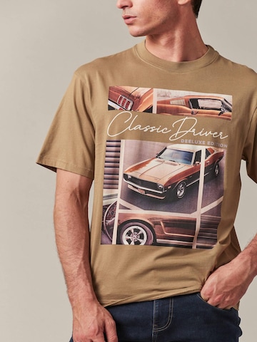 T-Shirt 'Driver' Deeluxe en marron